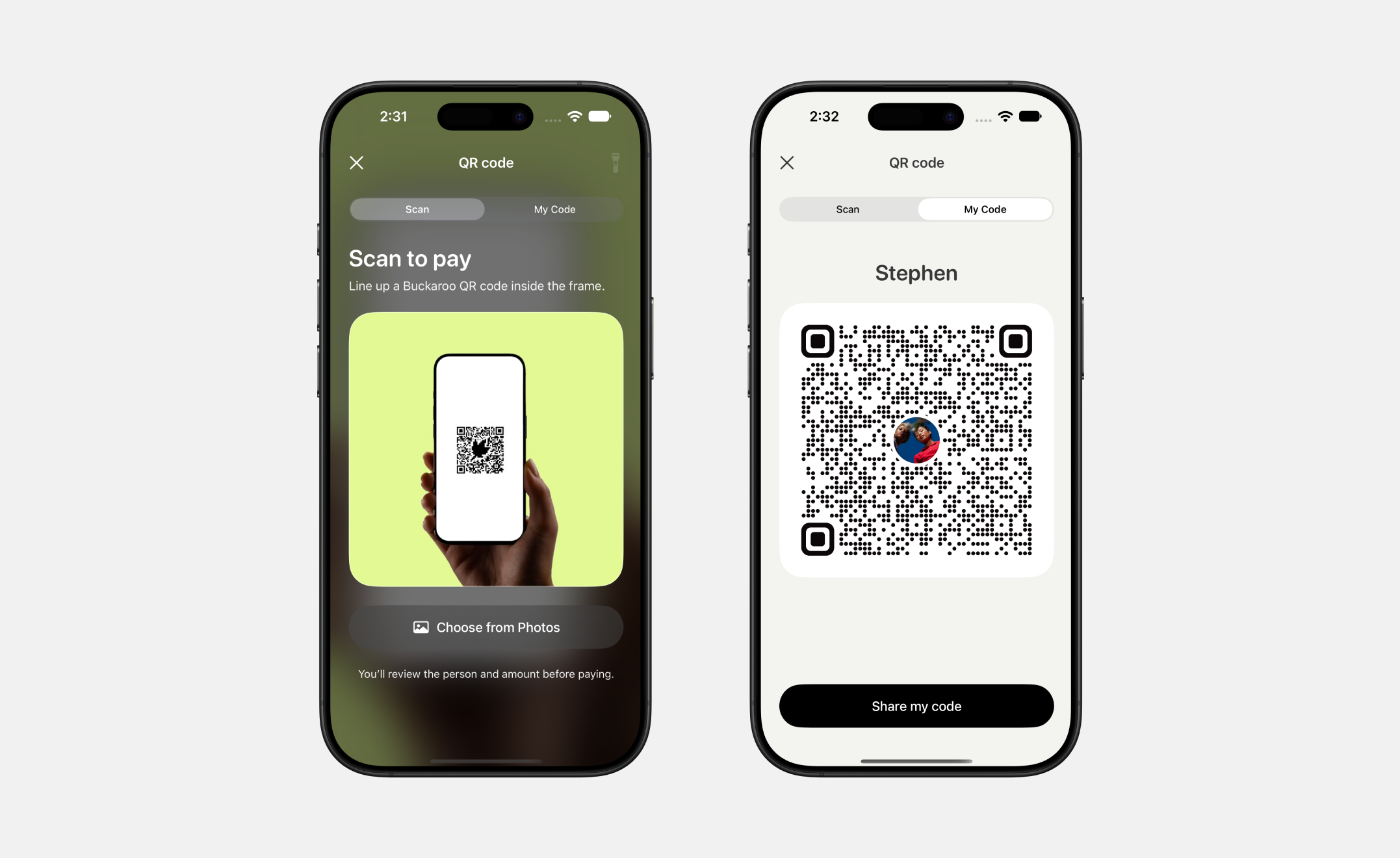 Buckaroo: Scan to pay with a QR code guide.
