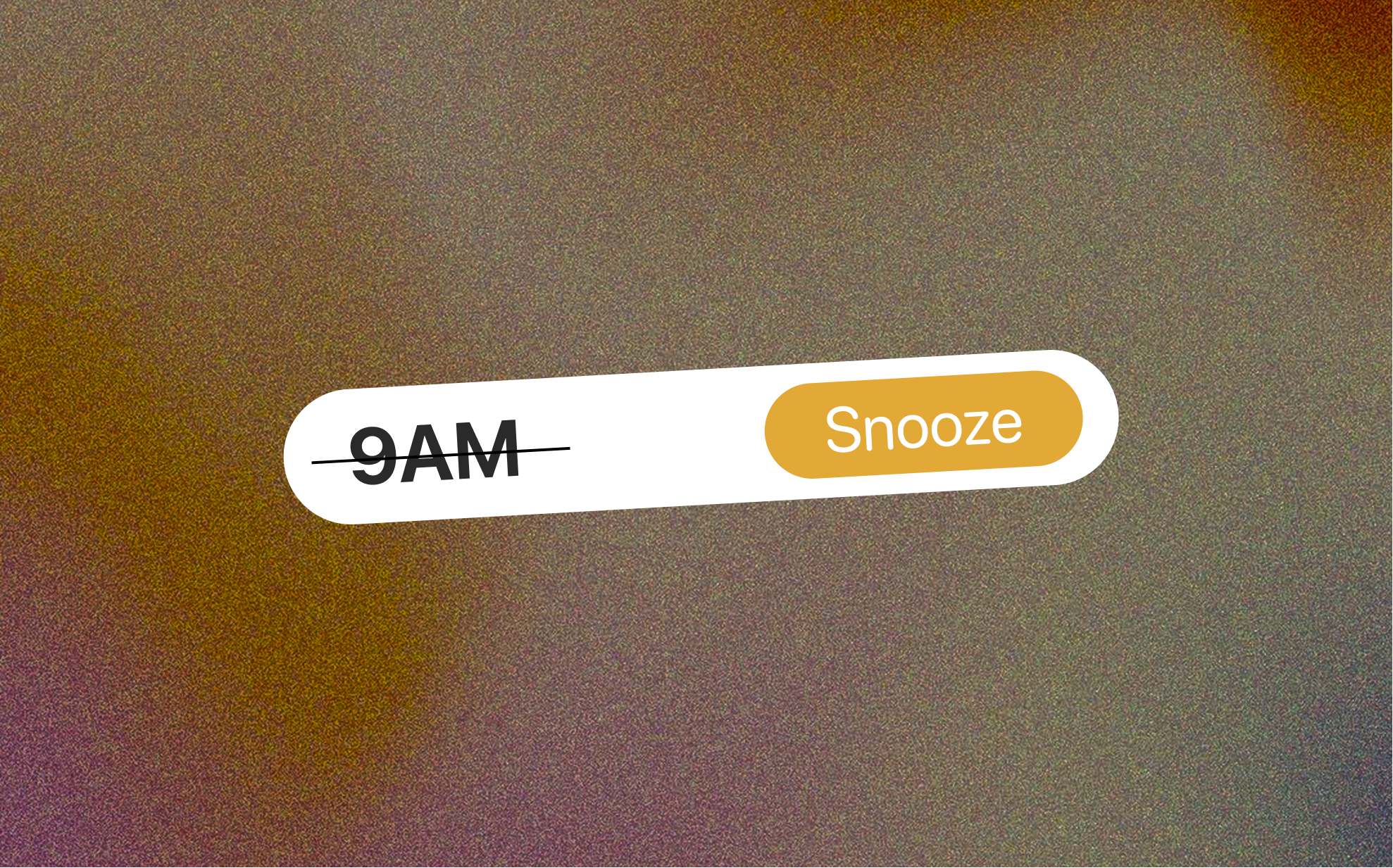 Illustration of a snoozed morning reminder